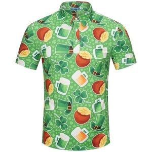 Revelry Green Shamrock and Beer Mug Shirt